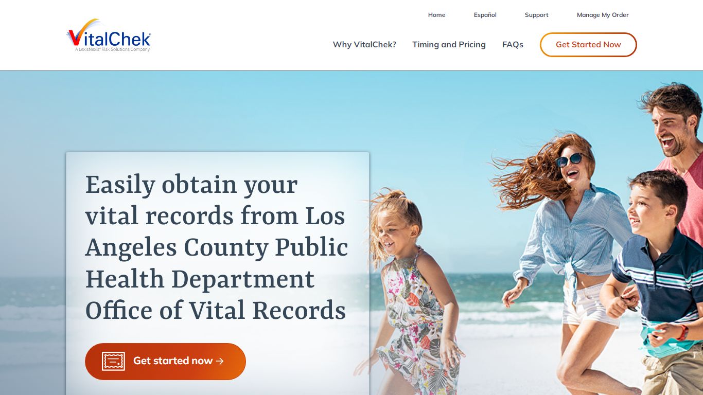 Los Angeles County Public Health Department Office of Vital Records (CA ...